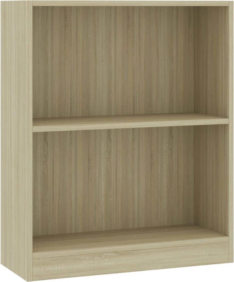 VidaXL -Boekenkast-60x24x74 5-cm-bewerkt-hout-sonoma-eikenkleurig