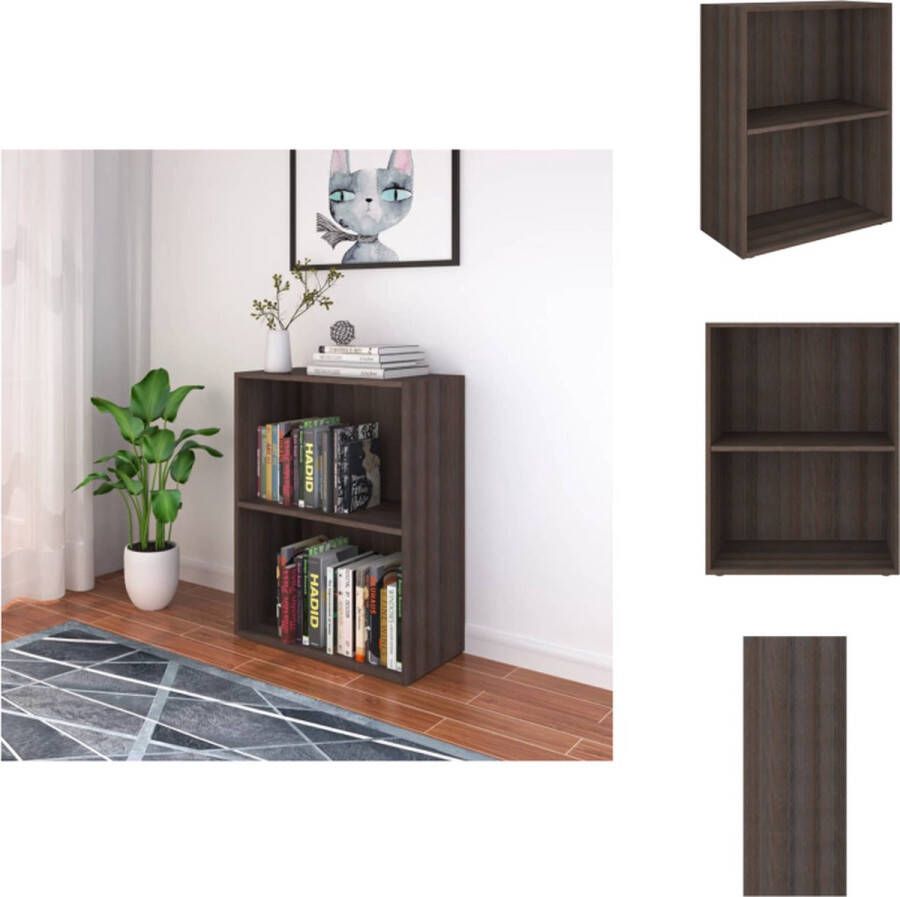 VidaXL Boekenkast 60x31x78 cm Grijs Sonoma Eiken 1 Verstelbaar Schap Kast