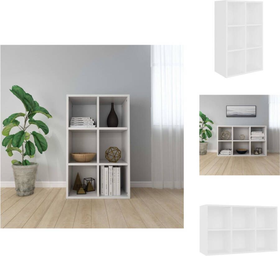 VidaXL Boekenkast 66 x 30 x 97.8 cm Bewerkt hout Kast