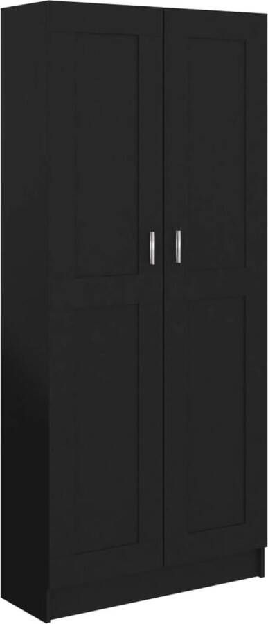 Prolenta Premium Boekenkast 82 5x30 5x185 5 cm spaanplaat zwart