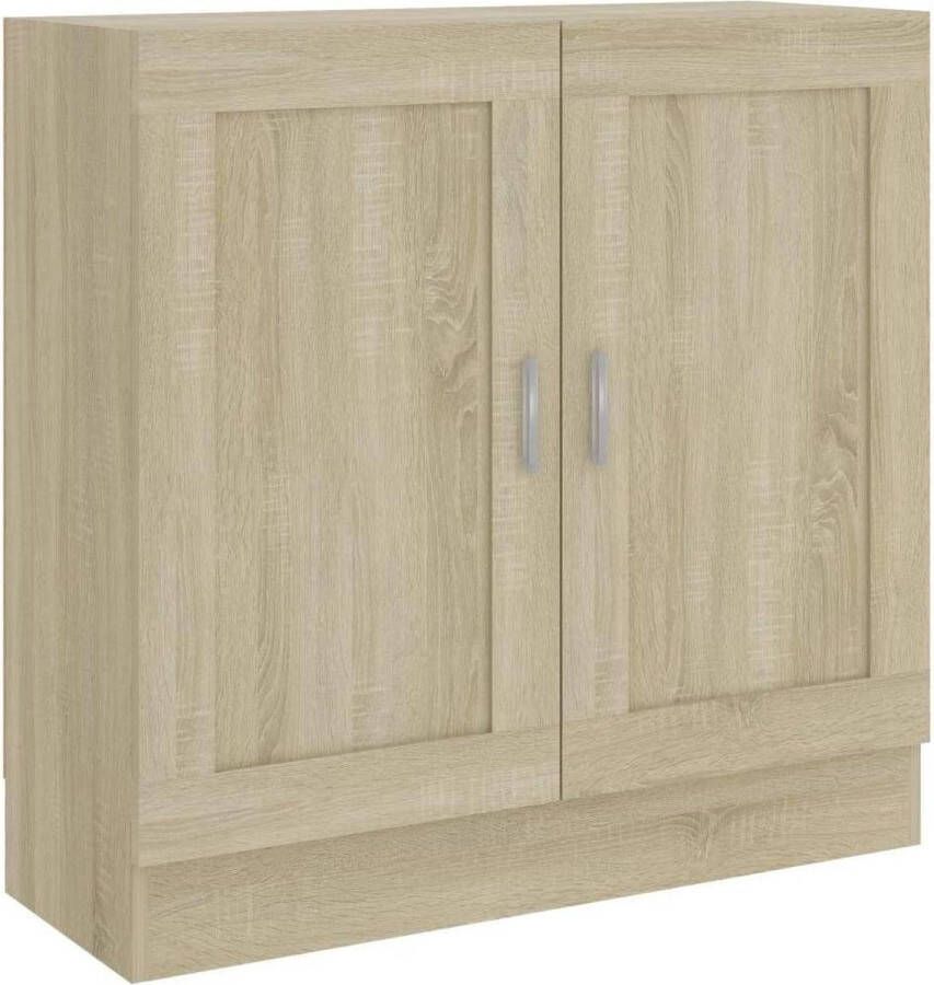 VidaXL Boekenkast 82 5x30 5x80 cm bewerkt hout sonoma eikenkleurig