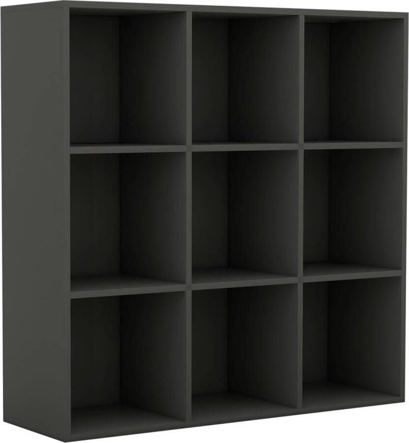 VidaXL Boekenkast 98x29x97 5 cm bewerkt hout grijs