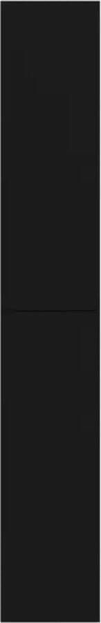VidaXL -Boekenkast-met-5-schappen-80x30x189-cm-spaanplaat-zwart