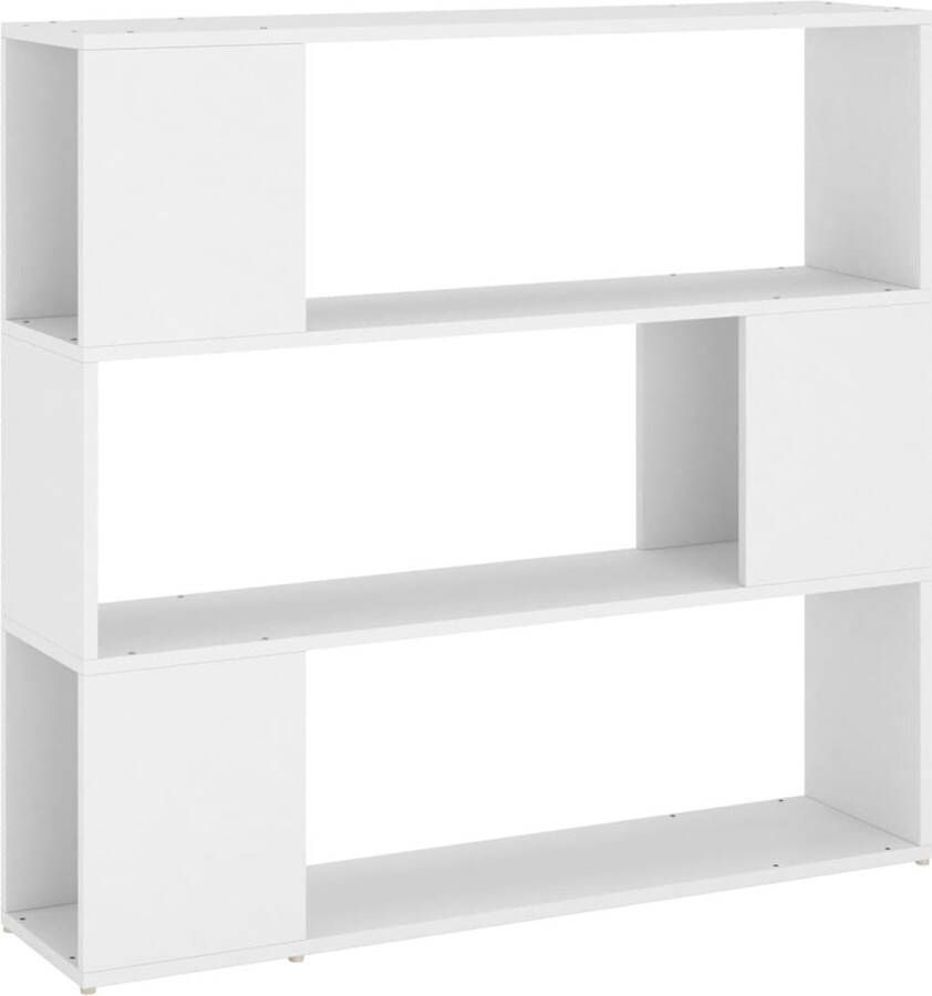 VidaXL -Boekenkast kamerscherm-100x24x94-cm-wit