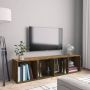 VidaXL -Boekenkast tv-meubel-143x30x36-cm-bewerkt-hout-gerookt-eiken - Thumbnail 2