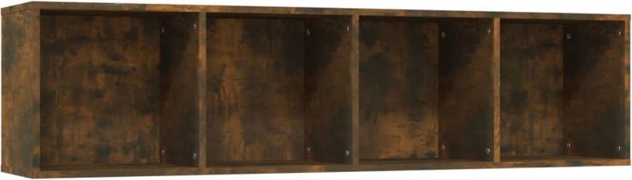 VidaXL -Boekenkast tv-meubel-143x30x36-cm-bewerkt-hout-gerookt-eiken