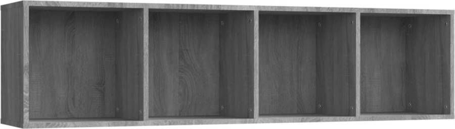 VidaXL -Boekenkast tv-meubel-143x30x36-cm-bewerkt-hout-grijs-sonoma