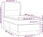 Vida XL Boxspring met matras fluweel donkergrijs 100x200 cm SKU: V3129376 - Thumbnail 1