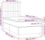 Vida XL Boxspring met matras stof lichtgrijs 100x200 cm SKU: V3128181 - Thumbnail 1