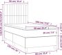 VidaXL -Boxspring-met-matras-stof-lichtgrijs-100x200-cm - Thumbnail 1