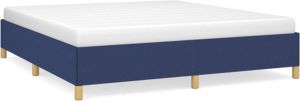 VidaXL Boxspringframe stof blauw 180x200 cm