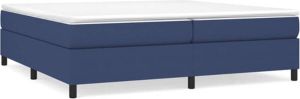 VidaXL Boxspringframe stof blauw 200x200 cm