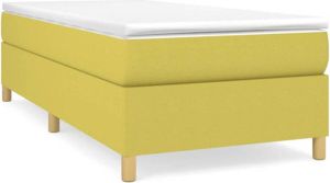 VidaXL Boxspringframe stof groen 90x190 cm