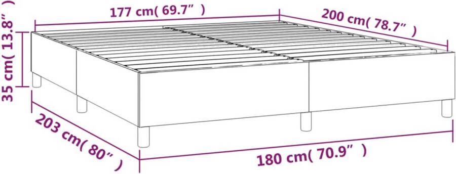 VidaXL -Boxspring-met-matras-stof-taupe-180x200-cm