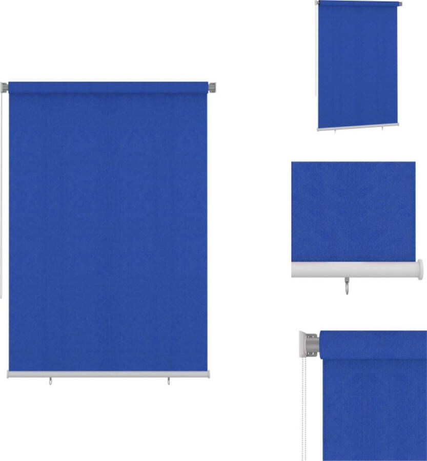 VidaXL Buitengordijn 160 x 230 cm Blauw HDPE Jaloezie