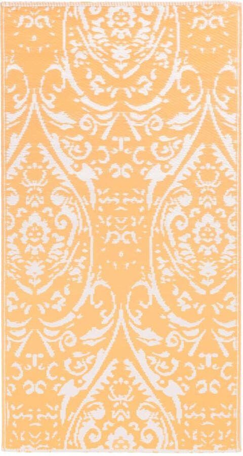 VidaXL -Buitenkleed-120x180-cm-PP-oranje-en-wit