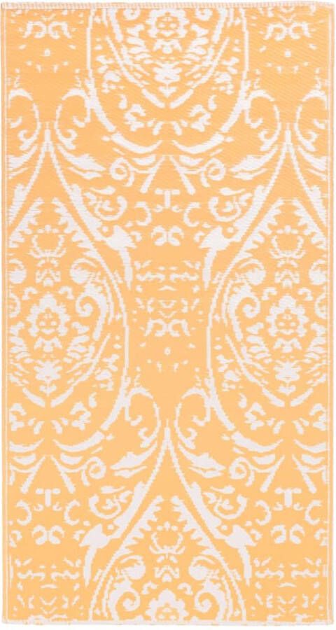 VidaXL -Buitenkleed-120x180-cm-PP-oranje-en-wit