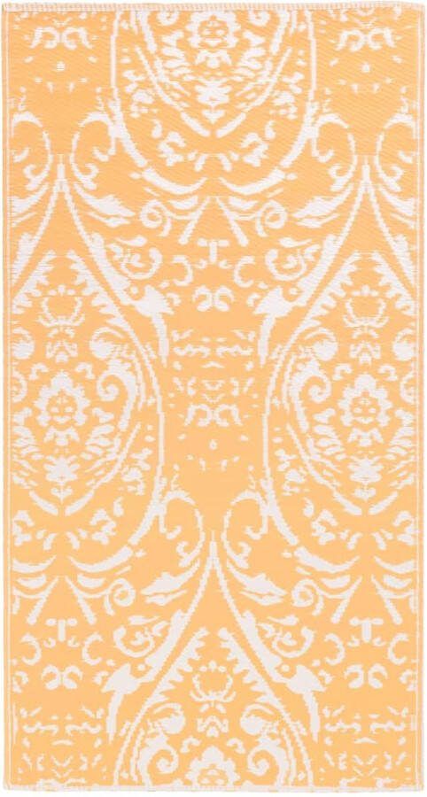 VidaXL -Buitenkleed-160x230-cm-PP-oranje-en-wit