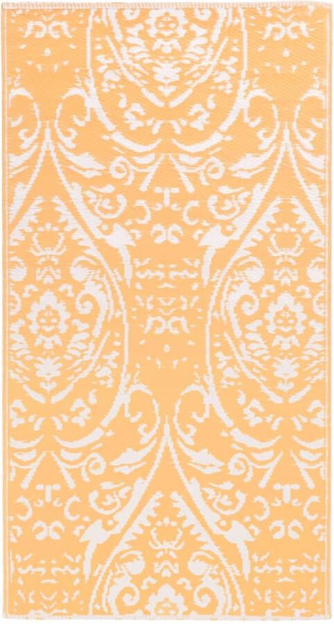 VidaXL -Buitenkleed-160x230-cm-PP-oranje-en-wit