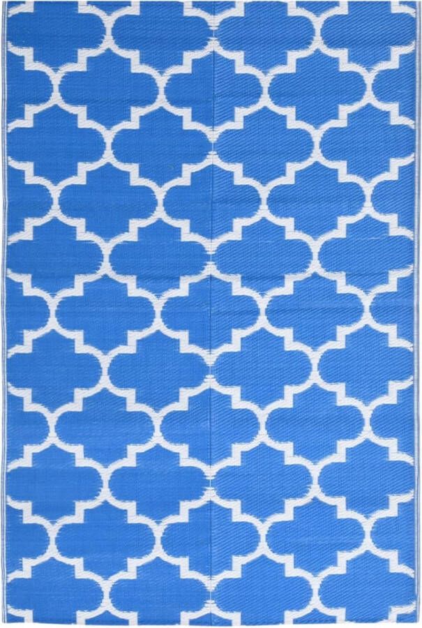 VidaXL Buitenkleed 190x290 Cm Polypropeen Blauw