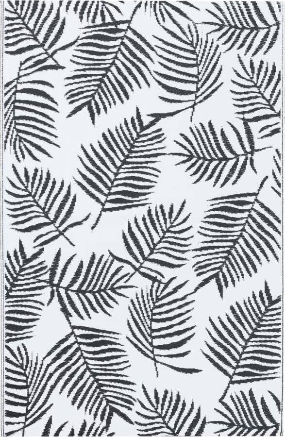 VidaXL -Buitenkleed-190x290-cm-PP-wit-en-zwart