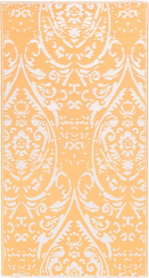 VidaXL -Buitenkleed-80x150-cm-PP-oranje-en-wit