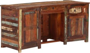VidaXL Bureau 170x70x76 cm massief gerecycled hout