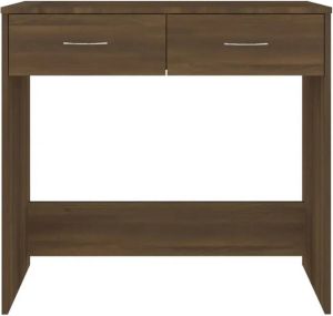 VidaXL Bureau 80x40x75 Cm Bewerkt Hout Bruineikenkleurig