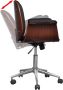 VidaXL Draaibare bureaustoel met armleuningen(kunstleer ) - Thumbnail 2