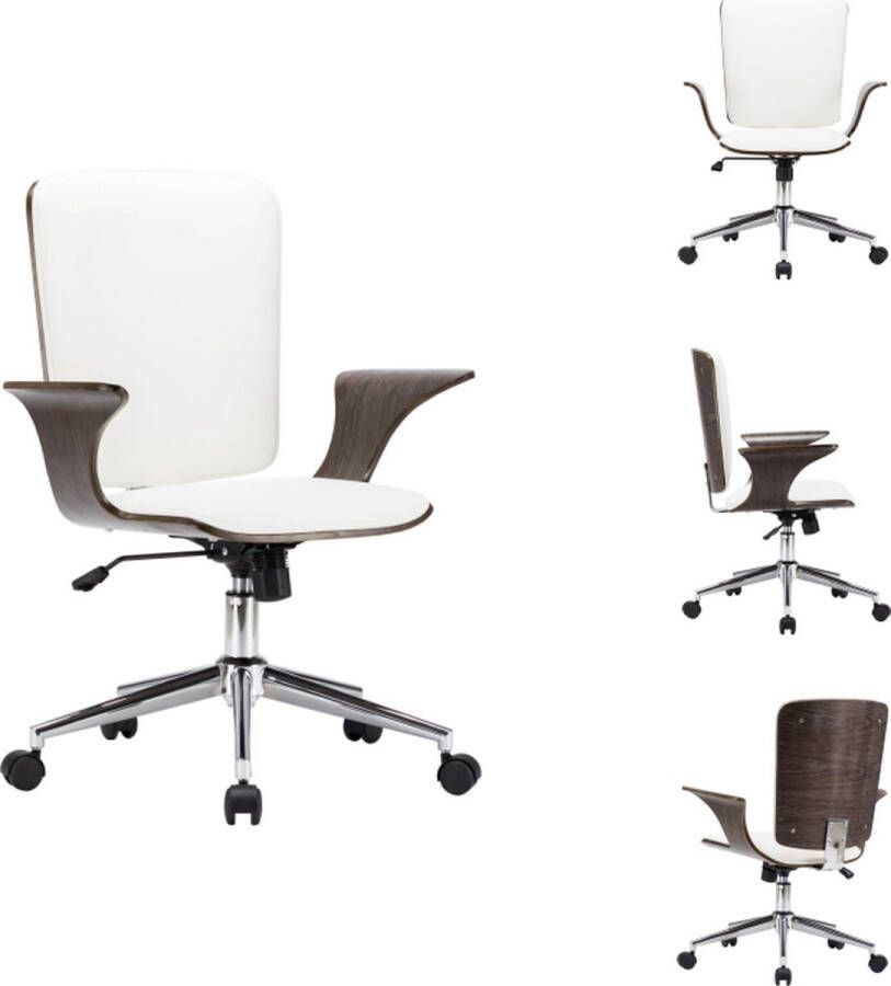 VidaXL Bureaustoel Elegante bureaustoel Ergonomisch ontwerp Kunstleren bekleding Verstelbaar 69 x 61 cm Bureaustoel