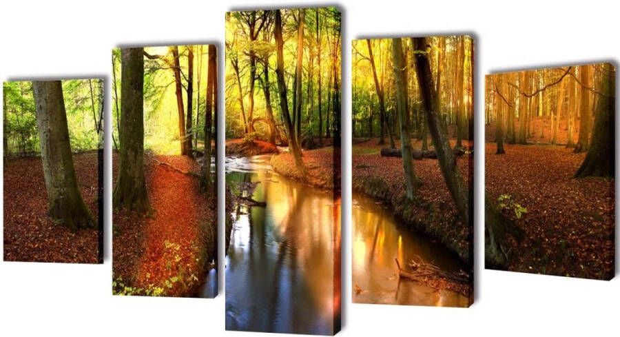 VidaXL Wandprintset bos 200 x 100 cm