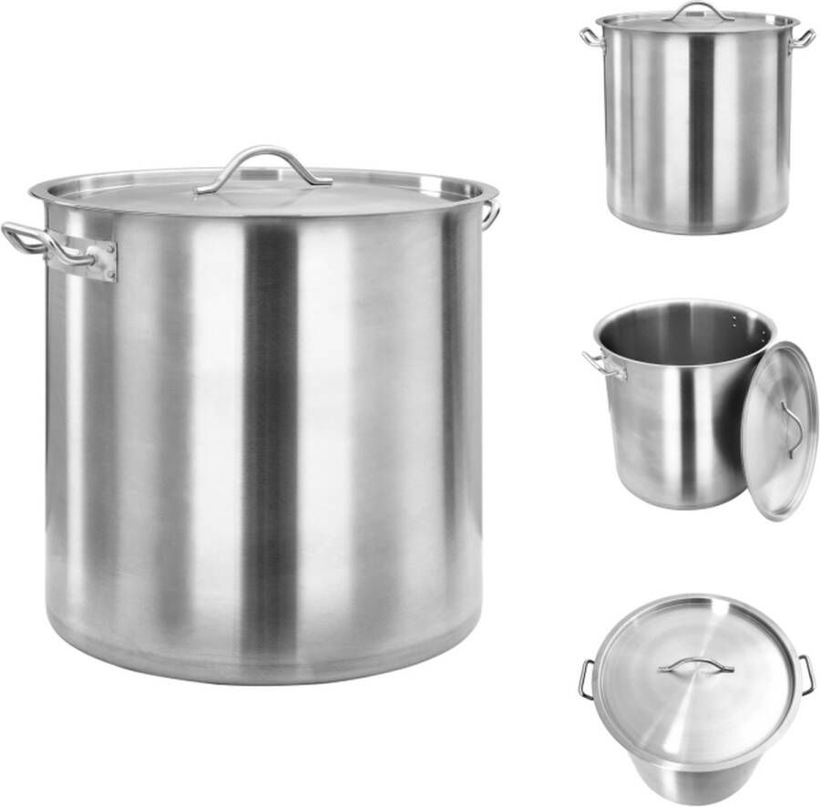 VidaXL Cateringspan 40x40 cm Roestvrij Staal 50L Pan