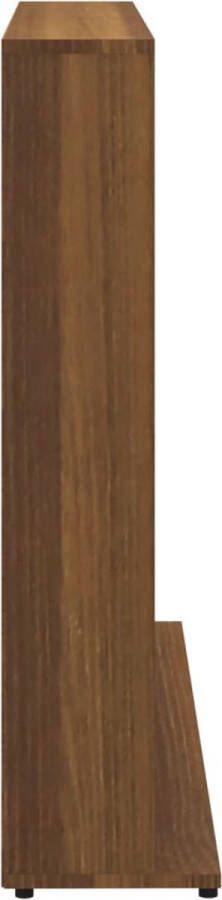 VidaXL Cd-kast 102x23x89 5 cm bewerkt hout bruineikenkleurig