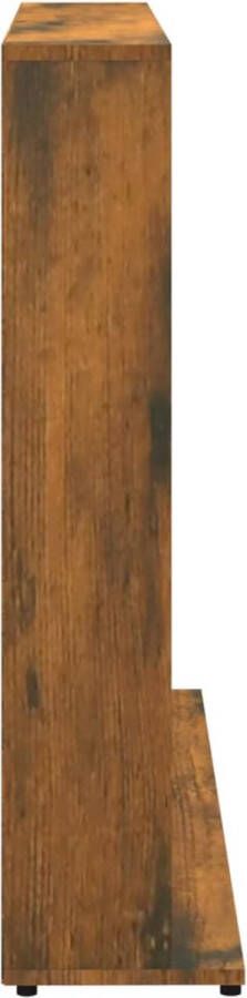 VidaXL Cd-kast 102x23x89 5 cm bewerkt hout gerookt eikenkleurig
