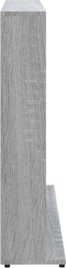 VidaXL Cd-kast 102x23x89 5 cm bewerkt hout grijs sonoma eikenkleurig