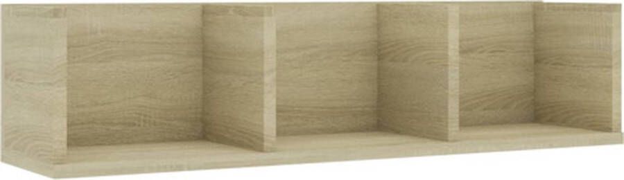 VidaXL -Cd-wandschap-75x18x18-cm-bewerkt-hout-sonoma-eikenkleurig