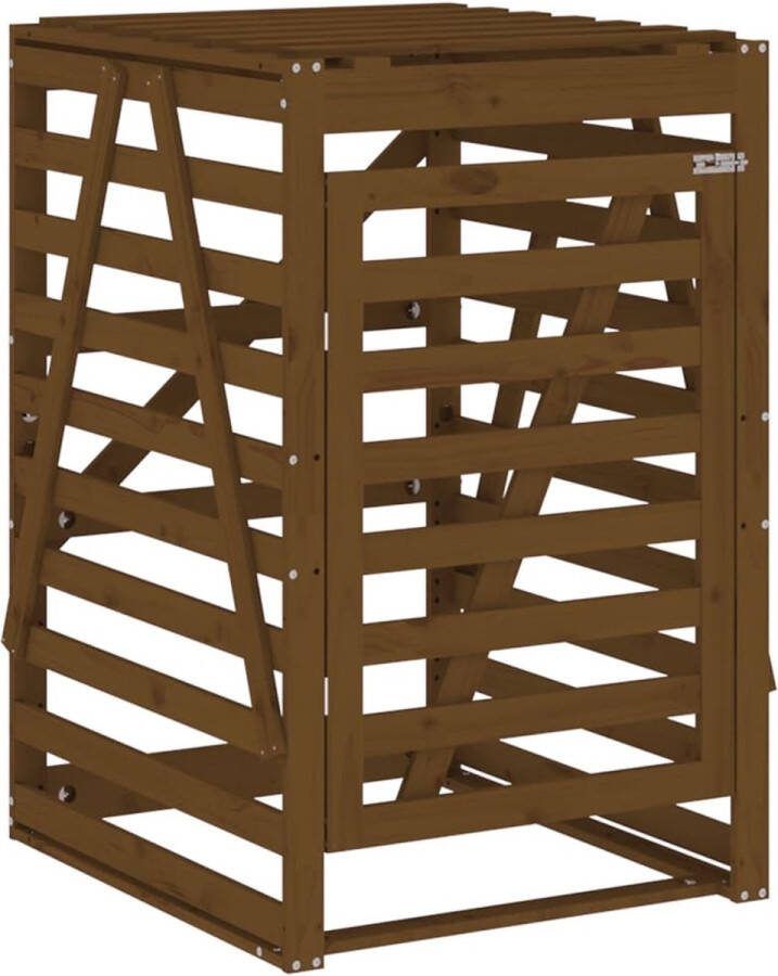 VidaXL -Containerberging-84x90x128 5-cm-massief-grenenhout-honingbruin