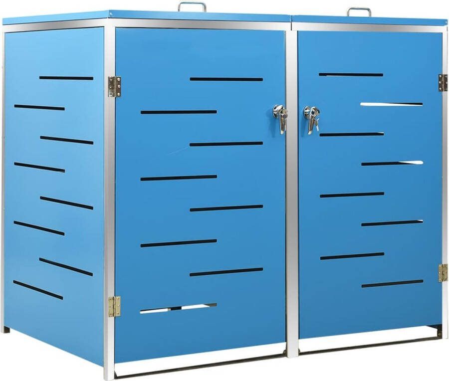 VidaXL -Containerberging-dubbel-138x77 5x115 5-cm-roestvrij-staal