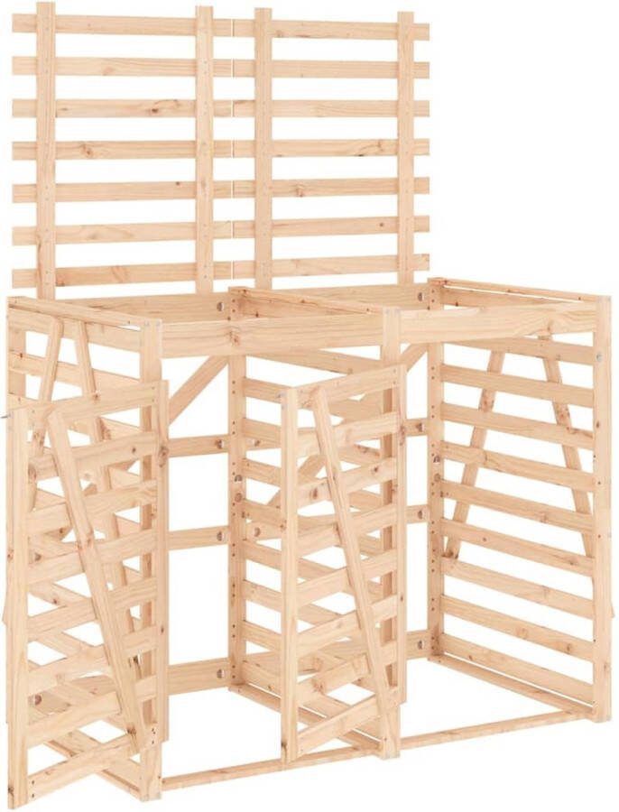VidaXL -Containerberging-dubbel-massief-grenenhout