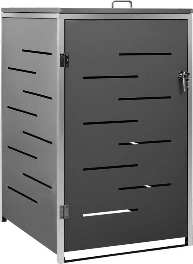 VidaXL Containerberging enkel 69x77 5x112 5 cm roestvrij staal