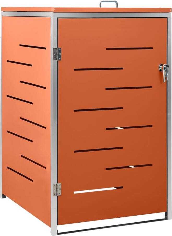 VidaXL Containerberging enkel 69x77 5x112 5 cm roestvrij staal