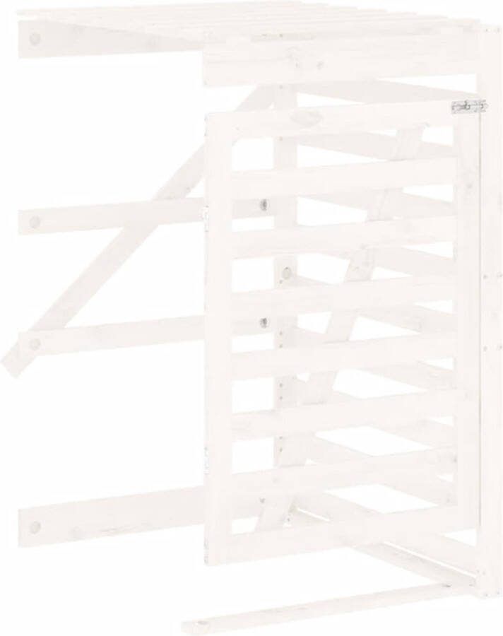 VidaXL -Containerberging-verlengstuk-massief-grenenhout-wit