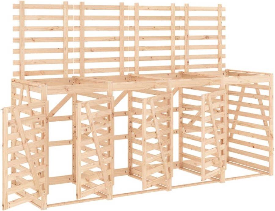 VidaXL -Containerberging-viervoudig-massief-grenenhout