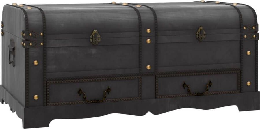 VidaXL Opbergdoos Zwart 90 x 51 x 42 cm