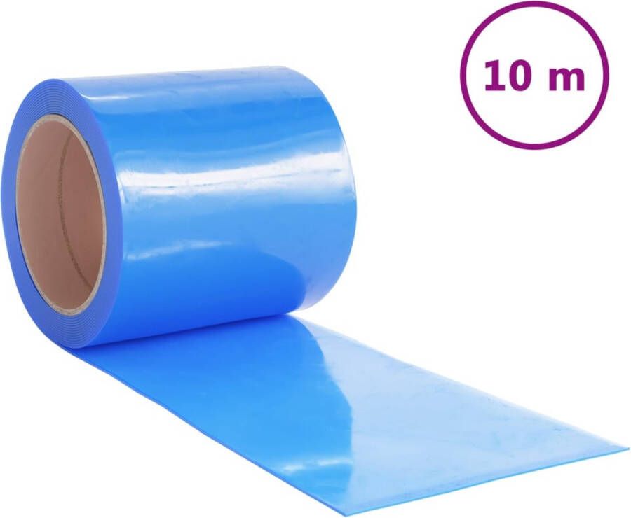 VidaXL -Deurgordijn-200x1 6-mm-10-m-PVC-blauw
