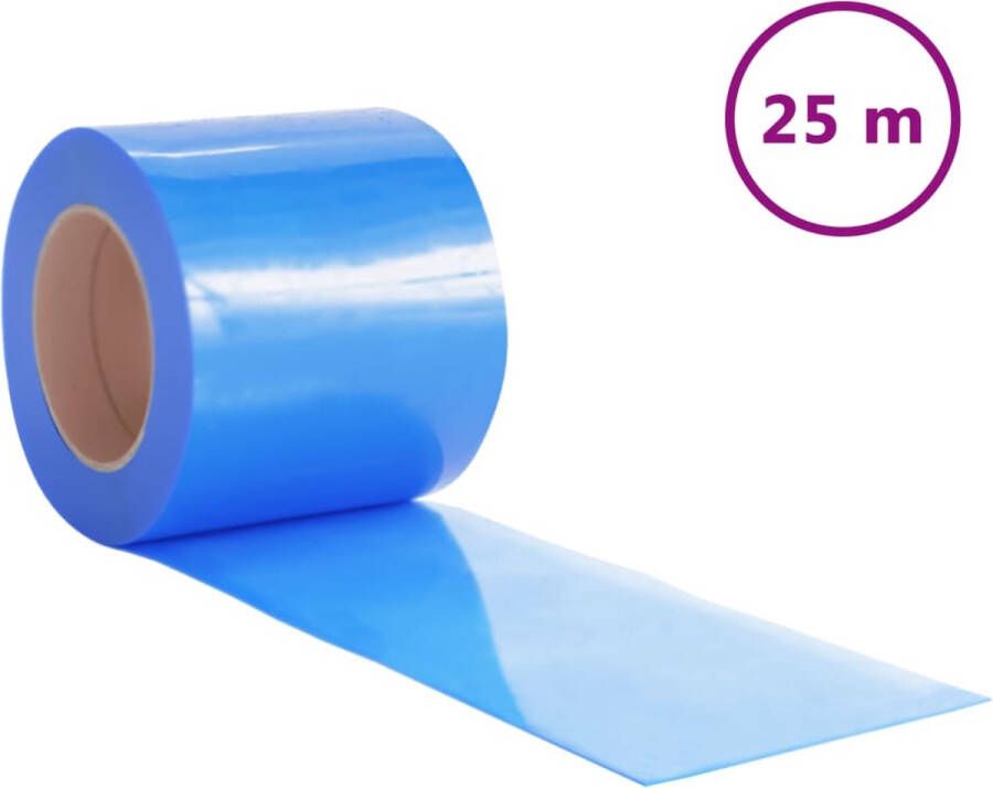 VidaXL -Deurgordijn-200x1 6-mm-25-m-PVC-blauw