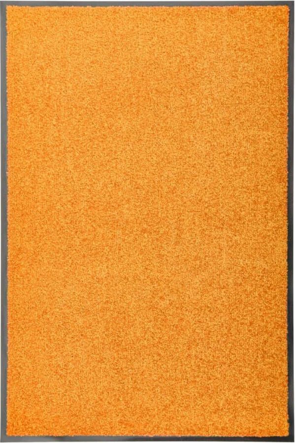 VidaXL -Deurmat-wasbaar-60x90-cm-oranje
