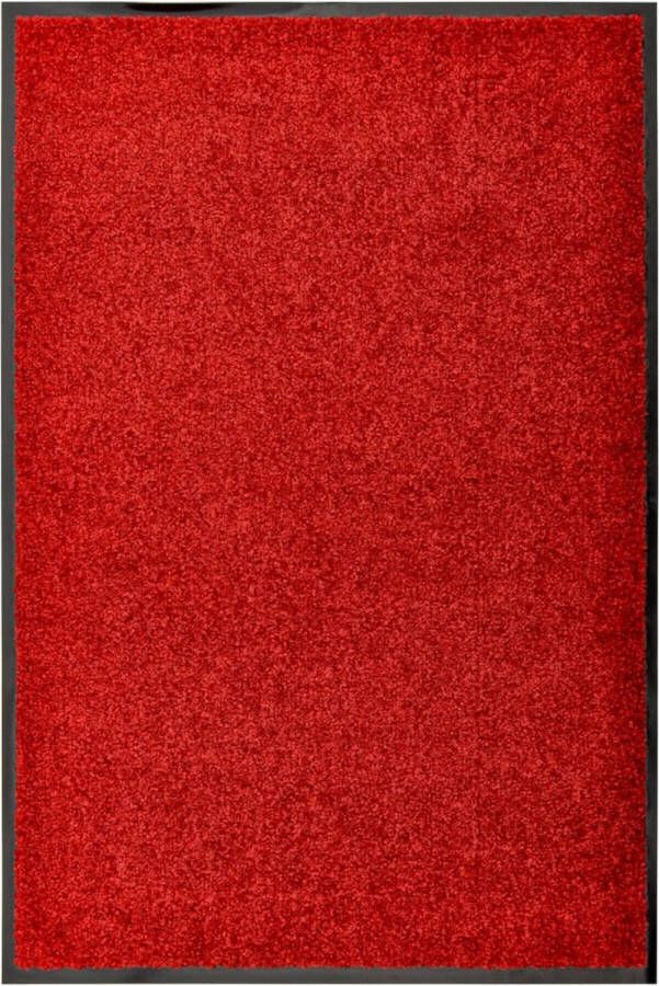 VidaXL -Deurmat-wasbaar-60x90-cm-rood