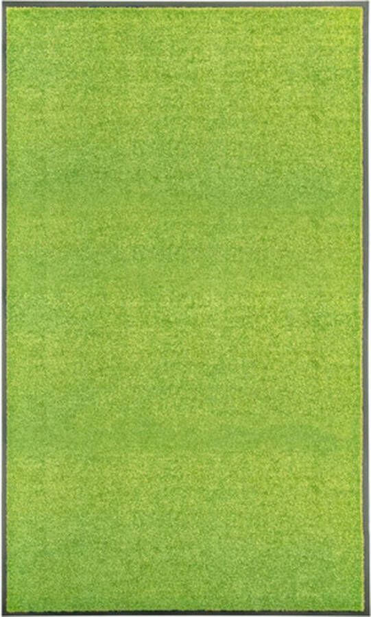 VidaXL Deurmat wasbaar 90x150 cm groen VDXL_323431