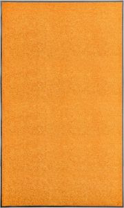VidaXL Deurmat wasbaar 90x150 cm oranje VDXL_323455